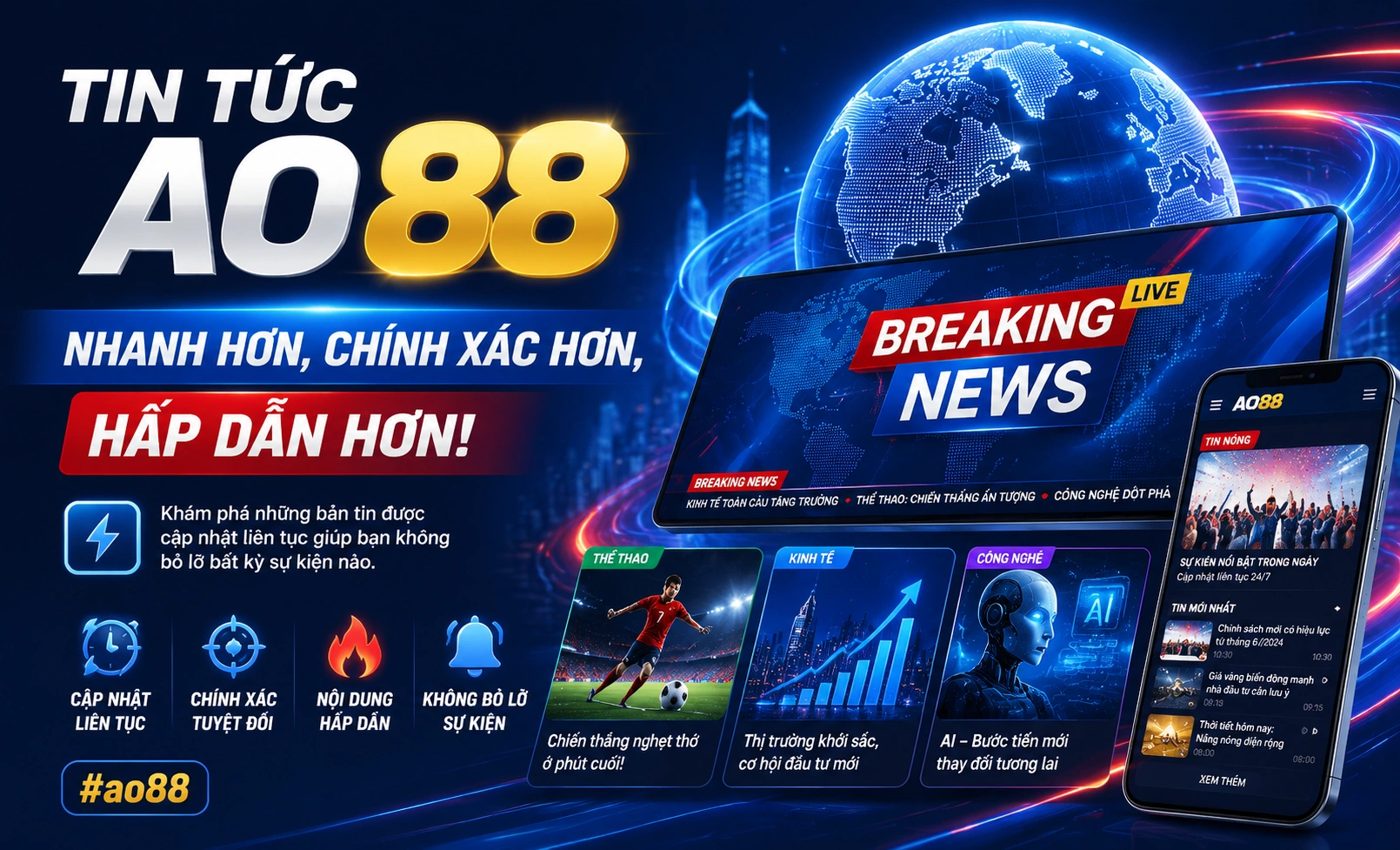 ao88 tin game và thông báo
